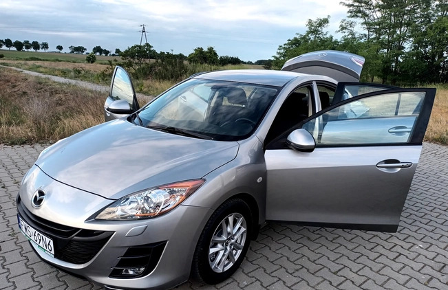Mazda 3 cena 21500 przebieg: 173000, rok produkcji 2009 z Wschowa małe 379